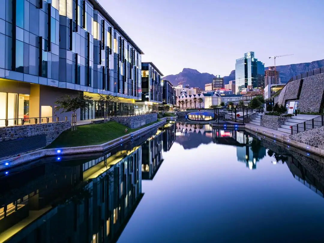 Canais e arquitetura de Cape Town